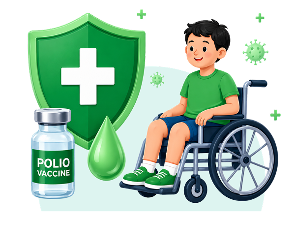Ilustrasi Poliomielitis